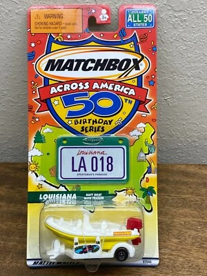 Vintage Matchbox #18 Louisiana ~ 2001 Across America 50th Birthday Series ~China - Image 1 of 4