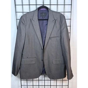 MARC ECKO Cut & Sew Blazer Jacket Sport Suit Coat Mens XL Gray Cotton Casual - Picture 1 of 10