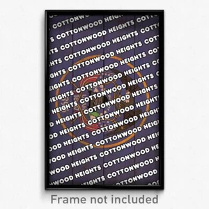 Cottonwood Heights Utah Poster (UT City Souvenir 11x17 Town Print) - Picture 1 of 1