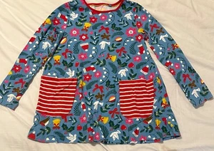 Mini Boden Girls Christmas Tunic EUC Size 11-12 - Picture 1 of 4