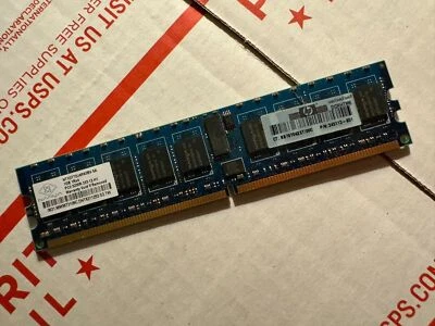 Nanya 1GB 1Rx4 PC2-3200R-333-12-H1 NT1GT72U4PA0BV-5A Memory RAM Stick For HP PC - Image 1 of 3
