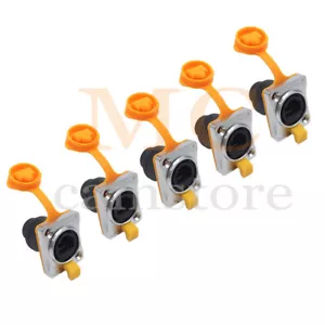 Ethernet RJ45 Panel Mount Pass-Through Connector Socket (10 pcs pack) - Picture 1 of 9