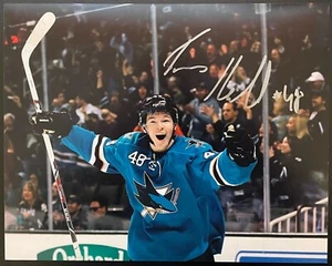 TOMAS HERTL signed SAN JOSE SHARKS 8x10 PHOTO 3 ~SASIGNED COA - Picture 1 of 5