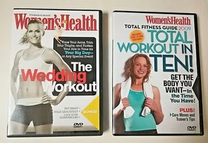 Womens Health The Wedding Workout & Total Workout In TEN 2 Fitness DVDs - Picture 1 of 4