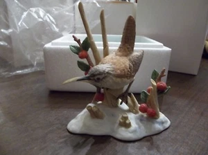 1990 Lenox Garden Bird Collection Marsh Wren NIB! - Picture 1 of 6