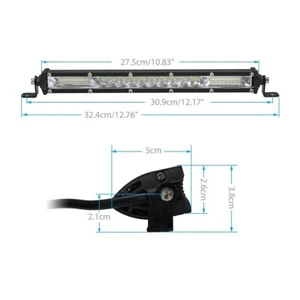 Barra Luminosa 26 LED 10'' Lampada Notturna Led Ultra Sottile Faretto Faretto Fuoristrada 4x4 SUV ATV - Foto 1 di 11