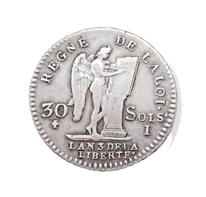 CONSTITUTION 30 sols 1791 I - Foto 1 di 2