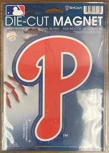 PHILADELPHIA PHILLIES OFFICIAL LOGO DIE CUT MAGNET BRAND NEW WINCRAFT 👀 - Picture 1 of 1