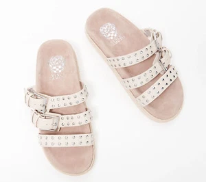 Vince Camuto Ciandra Buckle Slide Sandals Sago 6/W New - Picture 1 of 1