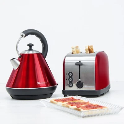 SQ Professional Breakfast Set 2pc Kettle 2200W & 2 Slice Toaster 900W - Image 1 of 3