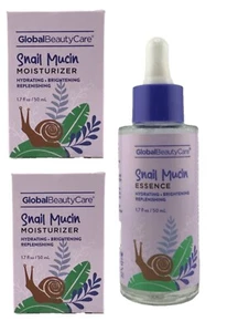Global Beauty Care Snail Mucin Essence + Moisturizer - 1.7 fl oz (50ml) Lot of 3 - Picture 1 of 13