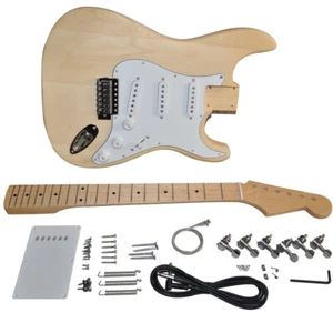 RSW DIY Electric Guitar kit with Basswoo Body Maple Neck and Fingerboard 21 Fret - Picture 1 of 8
