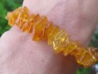 Amber fossil crystal natural chip Light shade bracelet elasticNatural Healing