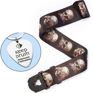 Correa de guitarra Planet Waves Alchemy muted Skulls con plectro - Imagen 1 de 6