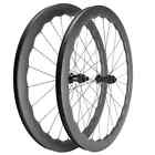 700C 45 50mm Depth Road Bicycle Wheelset Carbon Fiber Clincher /Tubeless Wheels