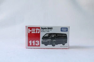 TOMICA 113 Toyota Hiace Black 2019 Sealed Box - Picture 1 of 2