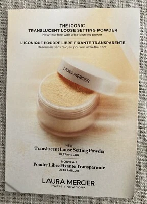 LAURA MERCIER Translucent Loose Setting Powder Carded Sample 1g. New Sealed - Image 1 of 2