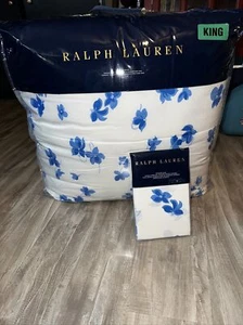 Ralph Lauren Georgica Maylen 3P King comforter Shams Set New $560 - Picture 1 of 3