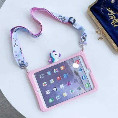 For Pro Mini Air 1 2 3 4 5 Pink Blue Girl's Cute Cover Kawaii iPad Case 6 Styles - Image 1 of 4