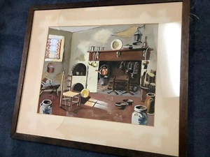 RUTH PERKINS SAFFORD WESTERN HOUSE DIPINTO ORIGINALE - Foto 1 di 4