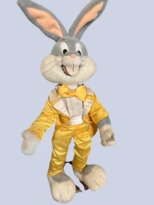Bugs Bunny 50th Birthday Plush Doll Limited Edition Gold Suit Vintage - Picture 1 of 12