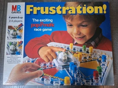 Vintage Frustration Board Game  MB Games Family Pop O Matic Complete 1993  - Image 1 of 4