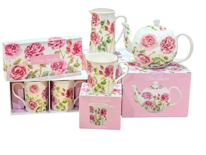 Rose Garden Teetassen Becher - The Leonardo Collection Lesser & Pavey British Design - Bild 1 von 12