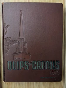 Davidson College NC Quips & Cranks 1954 Yearbook Class History Annual Vintage - Picture 1 of 4