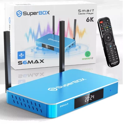 SuperBox S6 Max Smart Media Player 6K Android 12 Streaming Factory Sealed NEW - Image 1 of 2