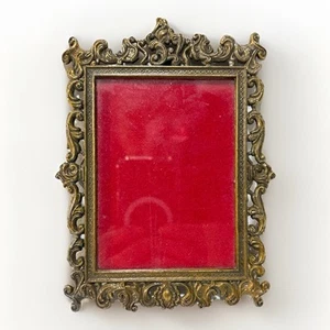 Antique Italian Brass Photo Frame Baroque Style 6x4 Photo - Bild 1 von 16