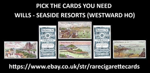 WILLS - SEASIDE RESORTS (WESTWARD HO) - PICK THE CARDS YOU NEED - Picture 1 of 11