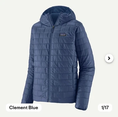Mens Patagonia Nano Puff Hoody Clement Blue X- Large Brand New With Tags NWT - Image 1 of 4