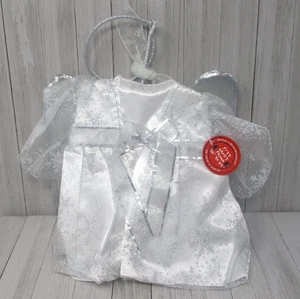 Costruisci un Orso Argento Angelo Vestito Outfit Natale Vacanze Bambina Abbigliamento Nuovo con etichette BAB - Foto 1 di 8
