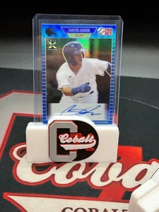 2021 Leaf Pro Set True Blue /35 Carter Jensen # PA-CJ1 Auto RC SP XRC Royals - Picture 1 of 2