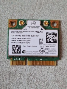 Intel Dual Band Wireless - AC 7260 Laptop WiFi Card. Model: 7260HMW - Photo 1/2