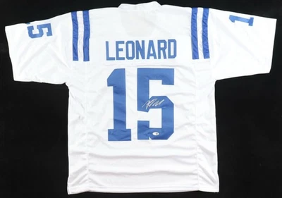 Riley Leonard Hand Signed Auto Colts/Notre Dame XL Custom Jersey w/JSA Hologram - Image 1 of 3