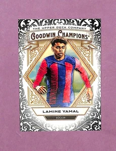 2025 Upper Deck Goodwin Champions Lamine Yamal Glossy Black #19 FC Barcelona - Picture 1 of 2