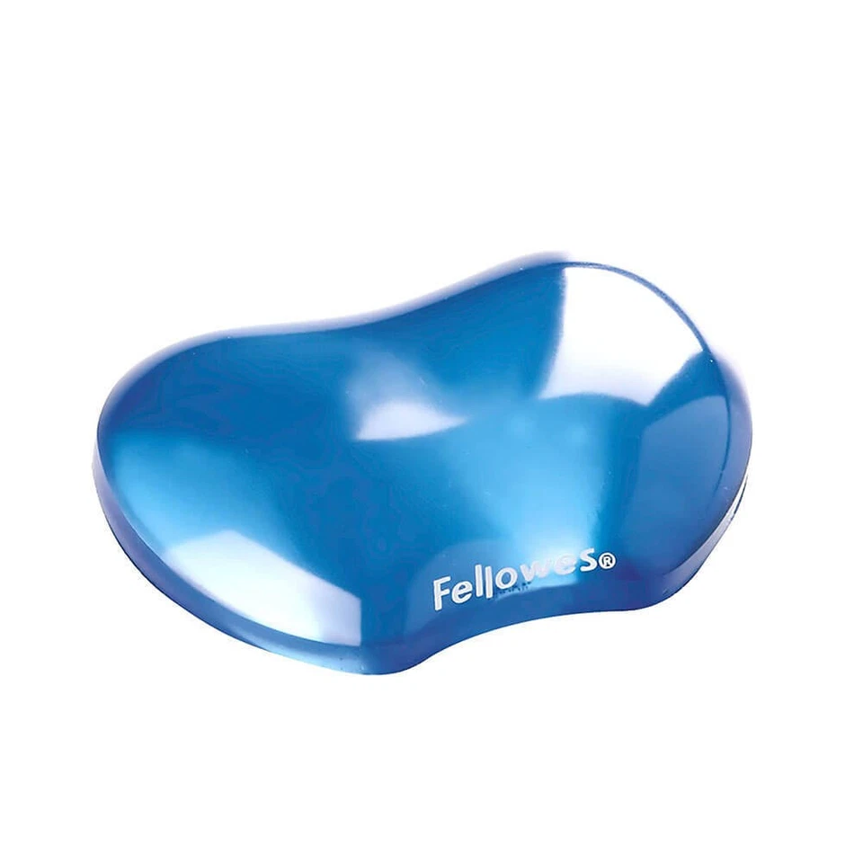Fellowes Stain Reistant Stylish Transparent Gel Flex Wrist Rest Blue Durable - Image 1 of 1