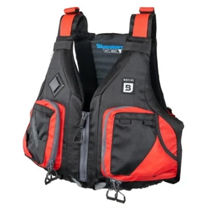 Bluestorm MOTIVE Kayak Life Jacket Fishing Vest Type III PFD, Nitro Red - Picture 1 of 6