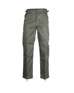 PANTALONI MILITARI BDU CARGO BY MIL-TEC DI COLORE VERDE SUPER RINFORZATI - Imagen 1 de 2