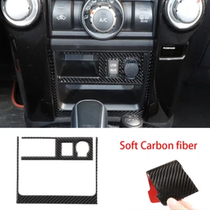Real Carbon Fiber Cigarette Lighter Panel Cover Kit For Toy@ta 4Runner 2010-2019 - Foto 1 di 9