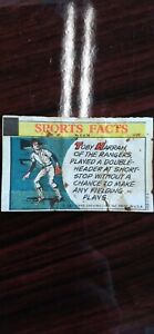 1981 Topps Thirst Break Toby Harrah Two Games No Assists Sports Fact Comic ⚾️