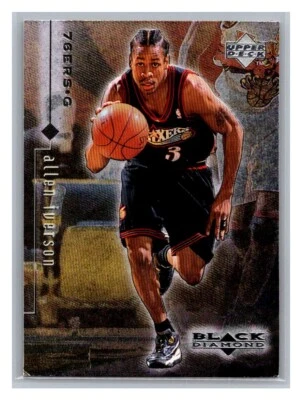 Allen Iverson 1998-99 Upper Deck Black Diamond #66 Philadelphia 76ers - Image 1 of 2