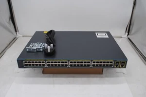 WS-C2960+48PST-L - CISCO Catalyst Plus 48 portów PoE - Darmowa wysyłka w Wielkiej Brytanii! - Zdjęcie 1 z 2