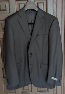 CANALI Classic Fit 100% Wool BLACK Suit Jacket, Model 13290, Size 40 R (50 EU) - Picture 1 of 8