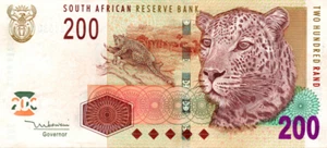 South Africa 200 Rand ND(2005) XF Banknote P-132a Prefix AE Mboweni Sig. - Picture 1 of 2