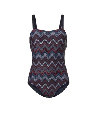 NEU - FEEL GOOD - GR. 50 B - Optimizer Badeanzug schwarz-gemustert - Bild 1 von 4