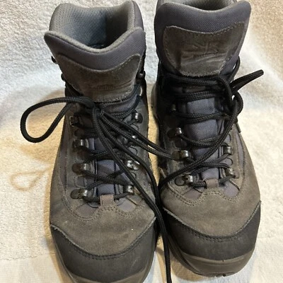 Karrimor KSB300 Ladies Weathertite Gray Leather Hiking Boots Sz 8 1/2 Vibram - Image 1 of 4