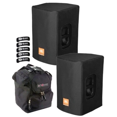 Cubiertas de altavoz acolchadas de lujo JBL Bags PRX412M-CVR con lazos y estuche Foto 1 de 4