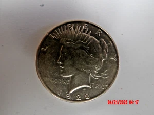 Dólar de plata S Peace 1922 excelente detalle - Imagen 1 de 4
